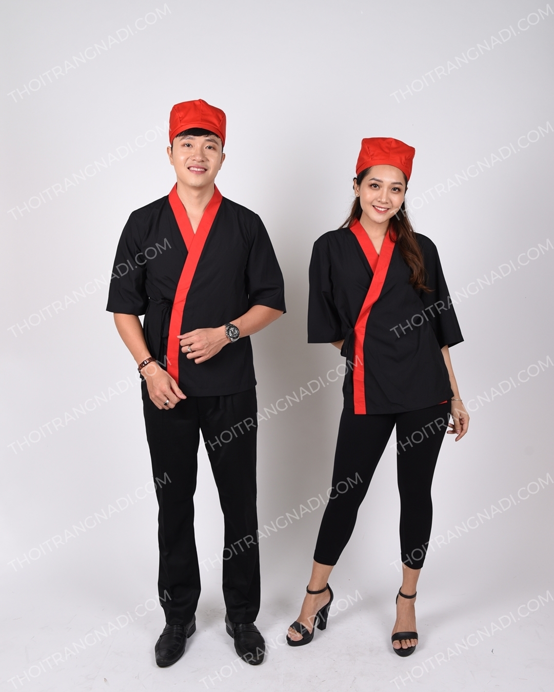 Áo Nhân Viên Nhà Hàng Phong Cách Nhật Bản Cho Nam Và Nữ