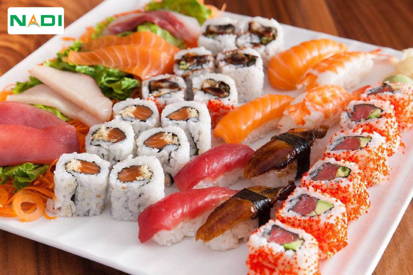 Sushi Nhật được rất nhiều bạn trẻ yêu thích