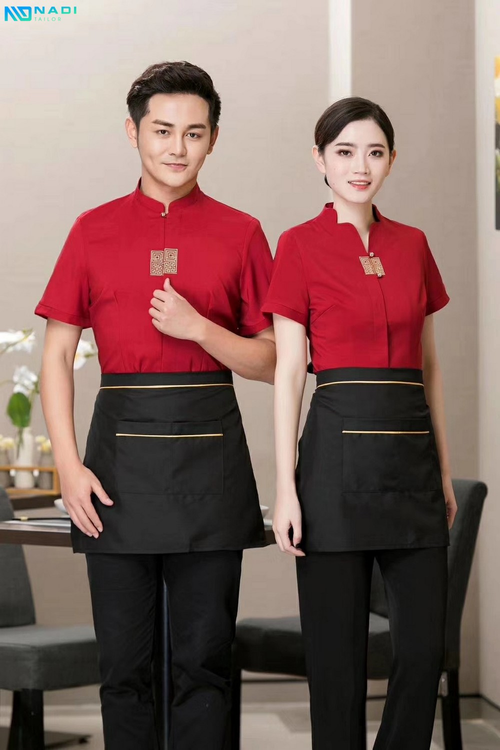 Tìm may đồng phục nhà hàng khách sạn Tân Phú, Tân Bình, Phú Nhuận, Bình Tân rồi nên chọn vải gì?