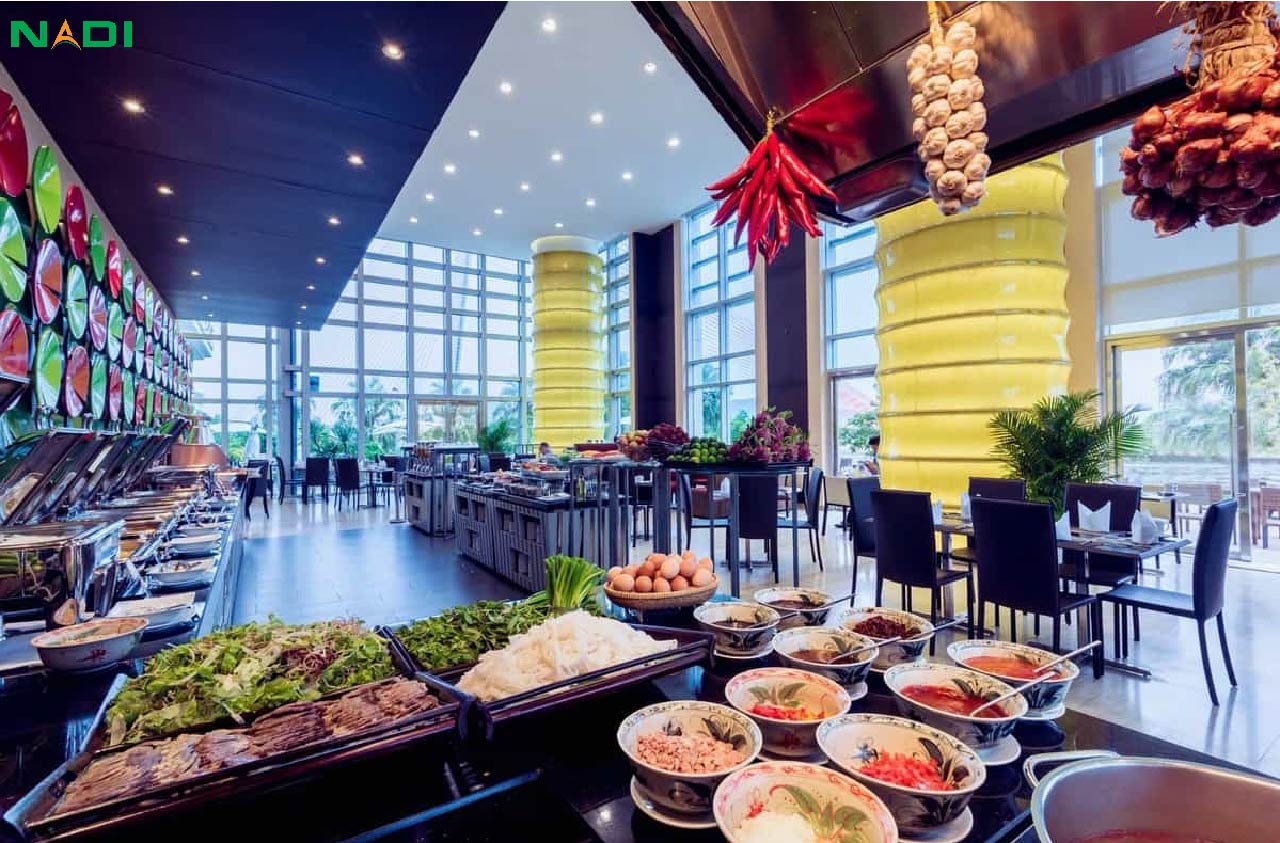 Nhà hàng buffet có không gian đẹp mắt sẽ giúp nâng tầm thương hiệu