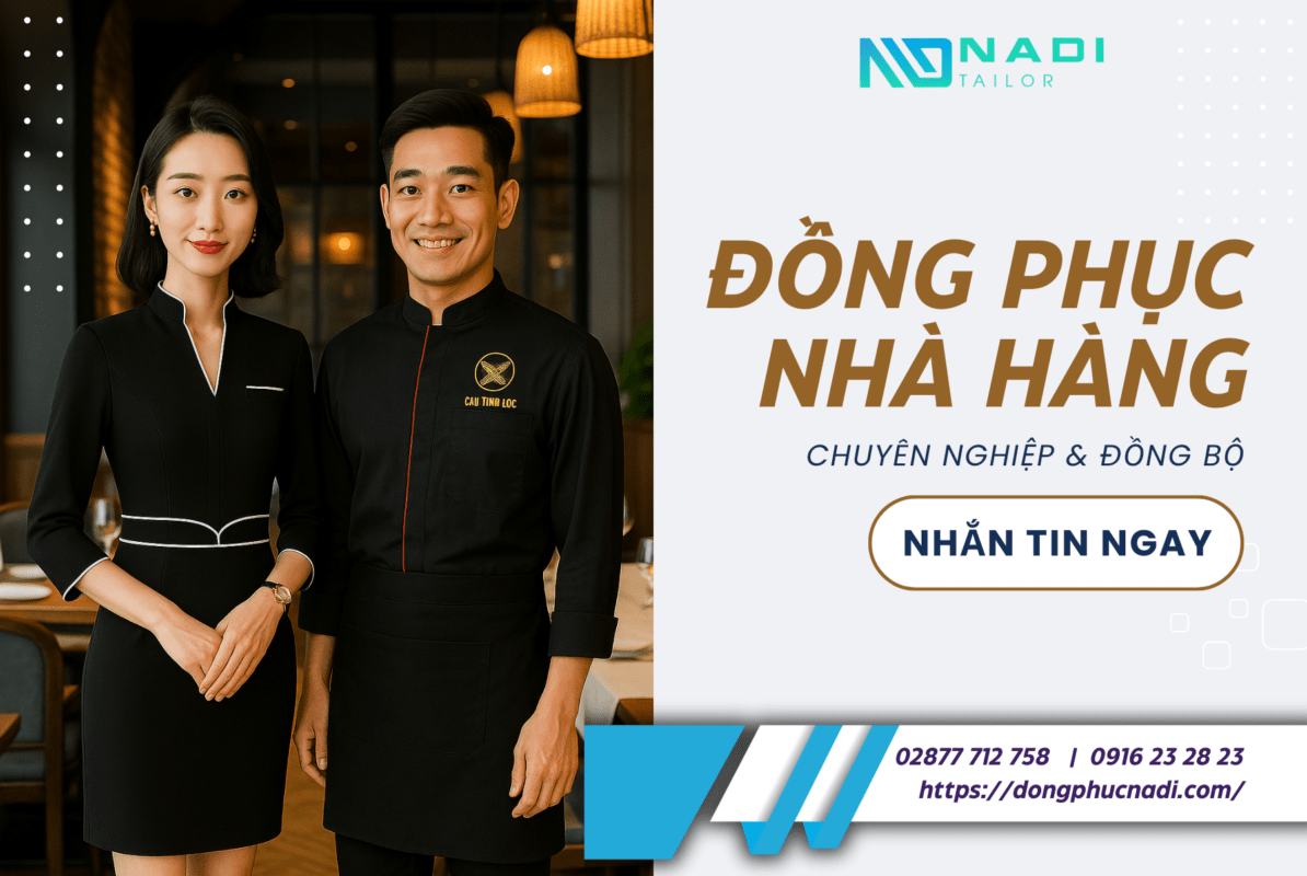 mẫu đồng phục nhân viên nhà hàng