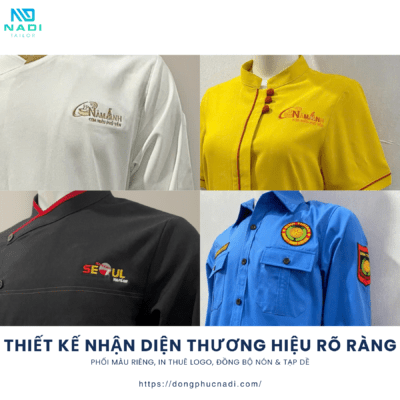 mẫu đồng phục nhân viên nhà hàng