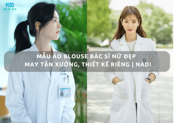 mẫu áo blouse bác sĩ nữ