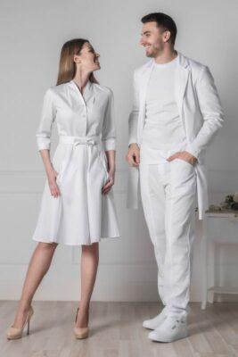 mẫu áo blouse bác sĩ nữ