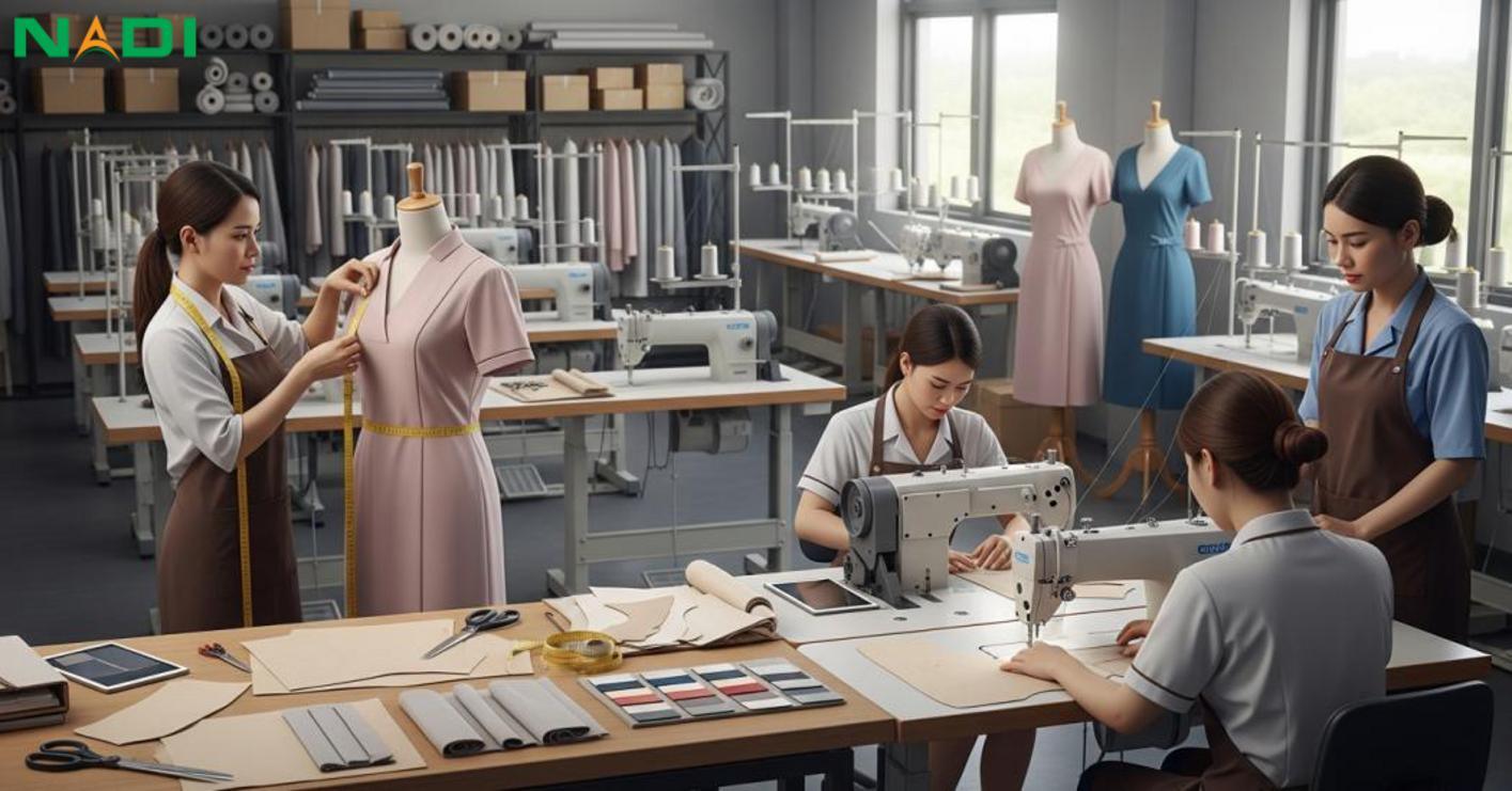 Quy trình đặt may và triển khai đầm đồng phục cho spa/clinic
