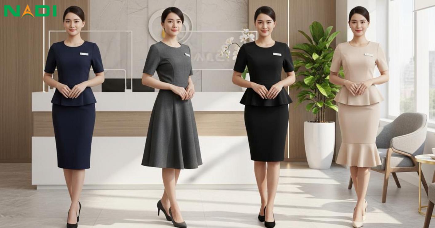 Các kiểu dáng chân váy đồng phục phổ biến