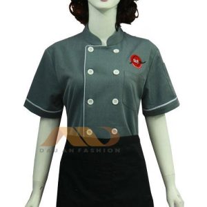 Áo bếp xanh rêu dành cho nữ HS0057