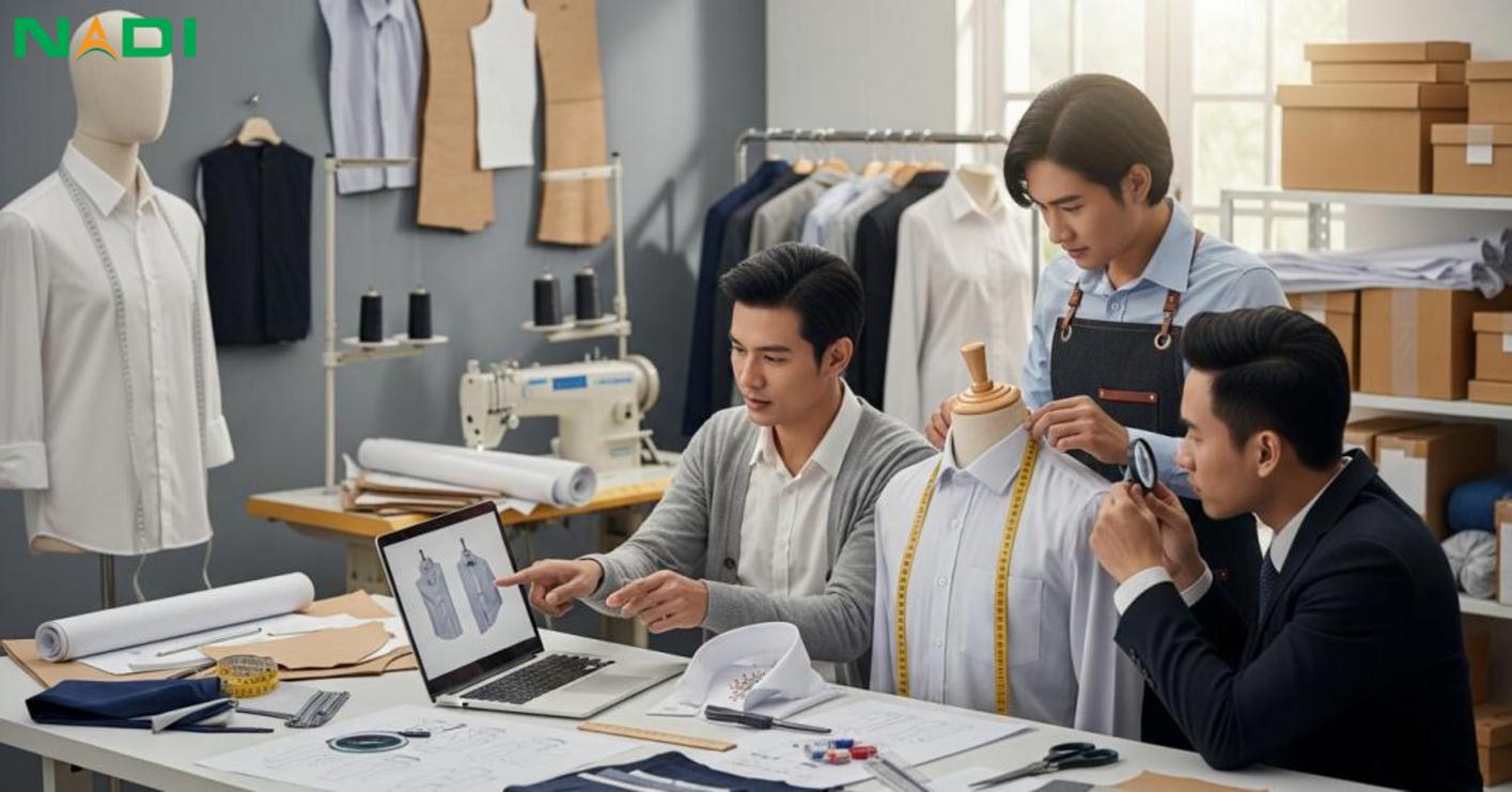Quy trình thiết kế và may đồng phục sơ mi cho doanh nghiệp