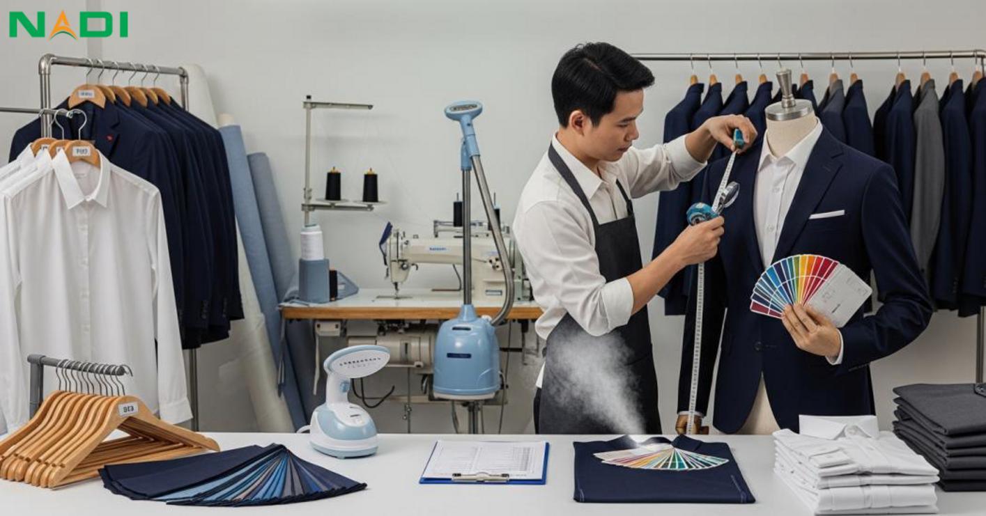 Quy trình đặt may và kiểm soát chất lượng tại may mặc nadi