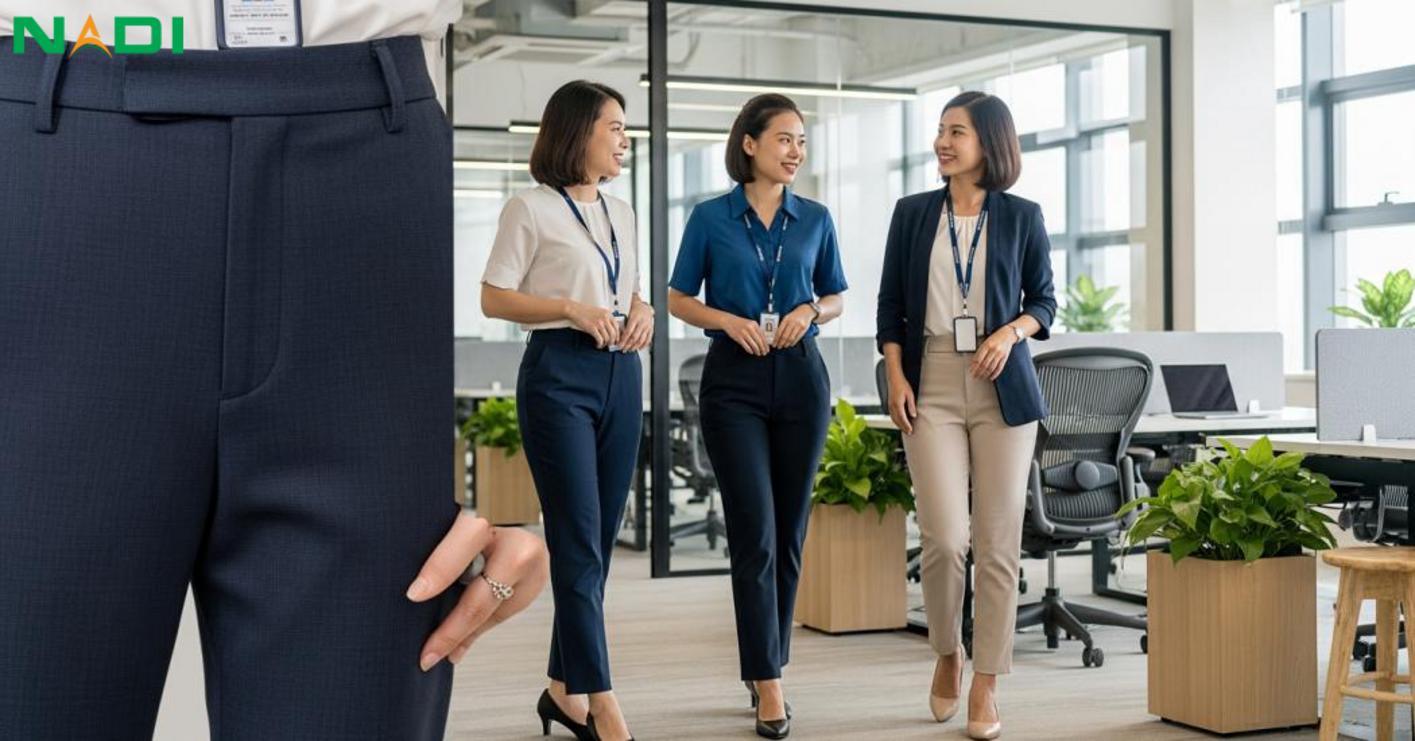 Khái niệm và lợi ích của đồng phục quần tây nữ