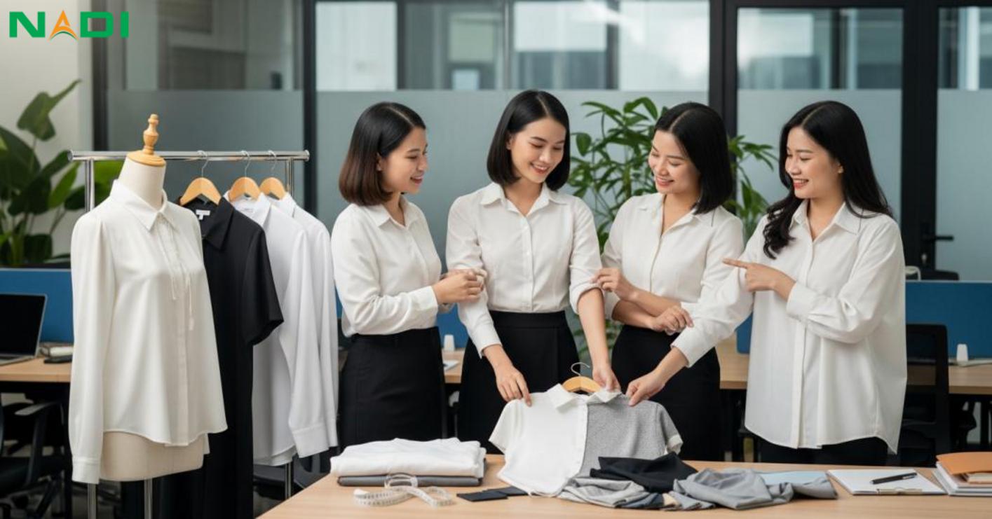 Định nghĩa và phân loại áo sơ mi nữ công sở