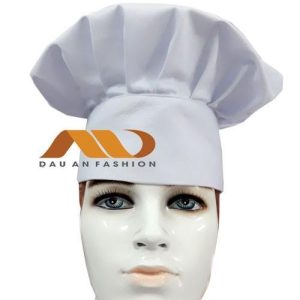 Nón bánh bao đầu bếp màu trắng NB006
