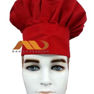 Nón đầu bếp màu đỏ NB005