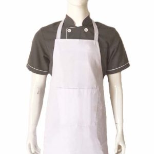 Tạp dề toàn thân màu trắng TD003