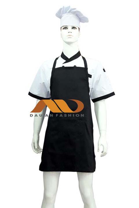 Tạp dề toàn thân màu đen TD001 1 Tạp dề toàn thân màu đen TD001