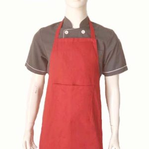 Tạp dề bếp toàn thân màu đỏ TD002