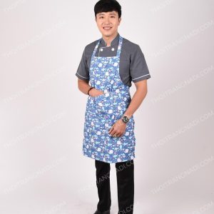 Alternative view of Tạp dề bếp toàn thân họa tiết bắt mắt TD008