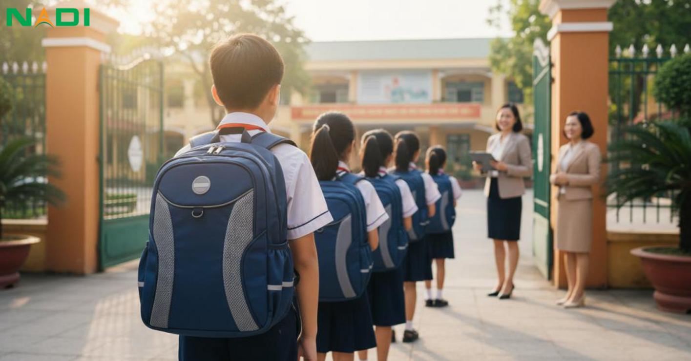 Vì sao trường cần balo đồng phục học sinh