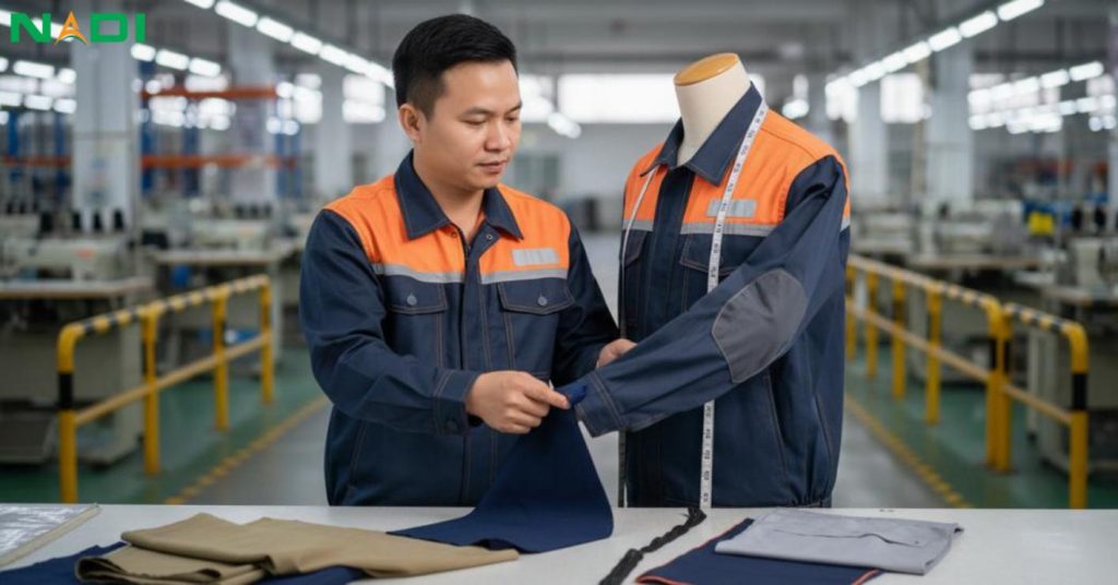 Tiêu chí chọn chất liệu và thiết kế đồng phục công nhân