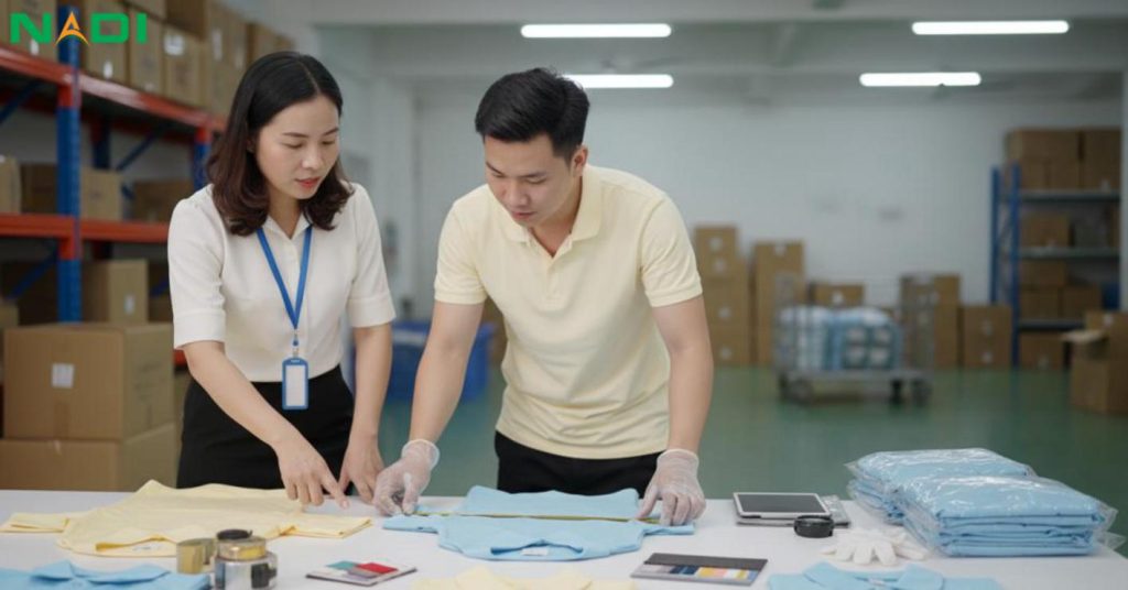 Quy trình đặt may, bảo quản và checklist cho nhà trường