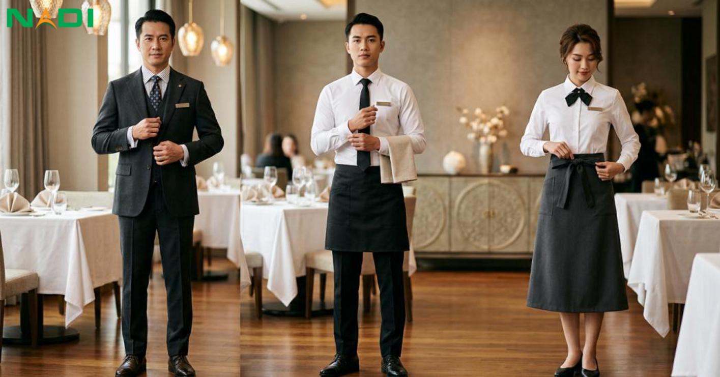 Thiết kế chi tiết cho từng vị trí trong nhà hàng âu