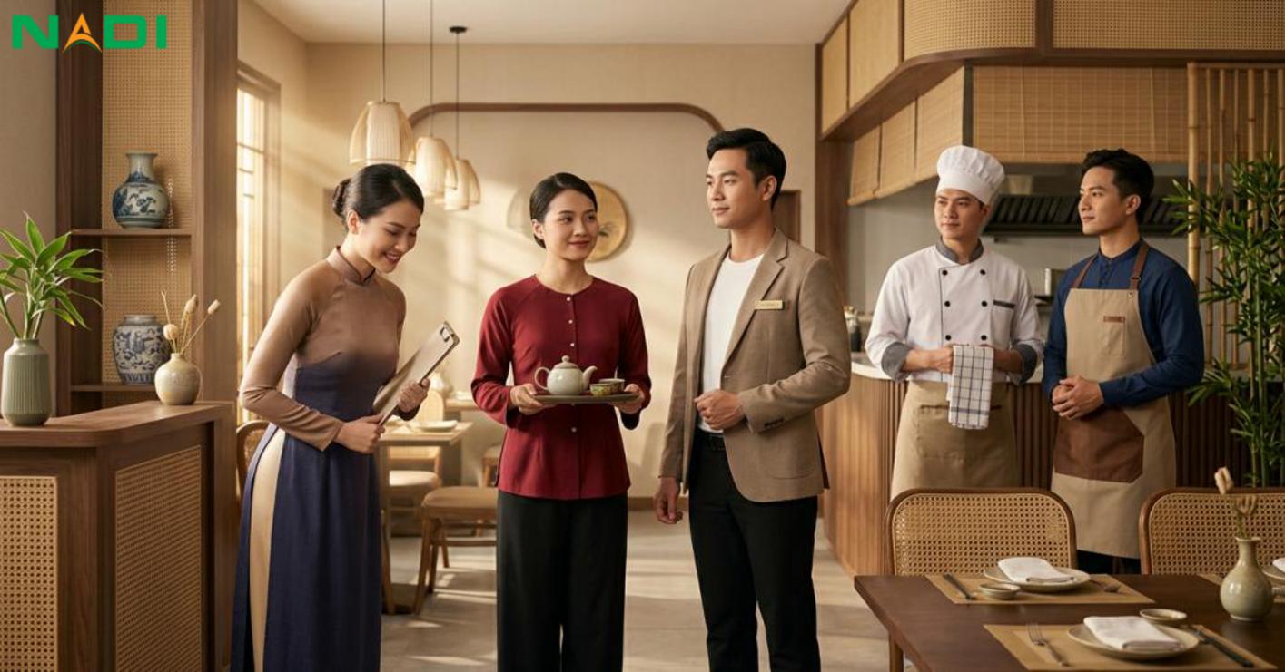 Đồng phục nhà hàng việt: vai trò và giá trị thương hiệu
