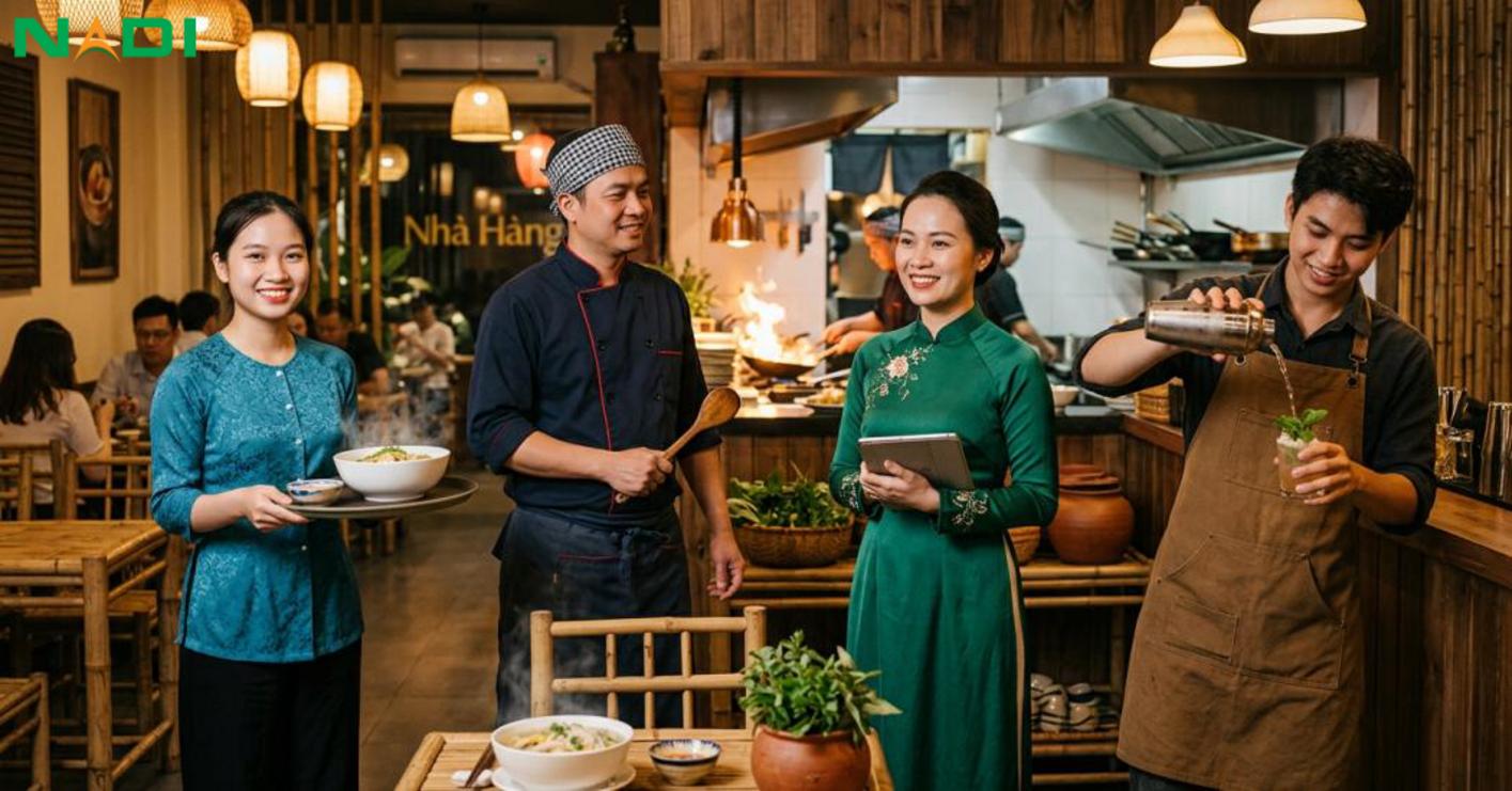 Thiết kế đồng phục theo vị trí và bản sắc thương hiệu