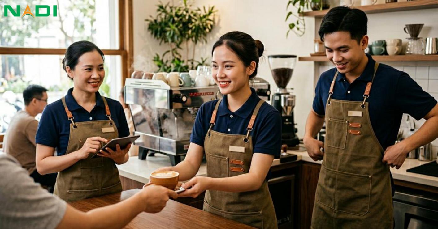 Đồng phục quán cafe là gì và vì sao cần đầu tư