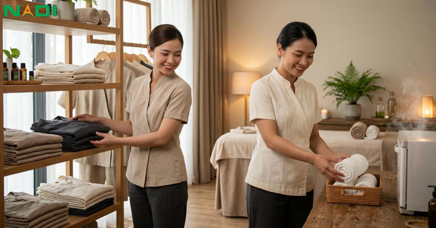 Định nghĩa và vai trò của đồng phục spa khách sạn