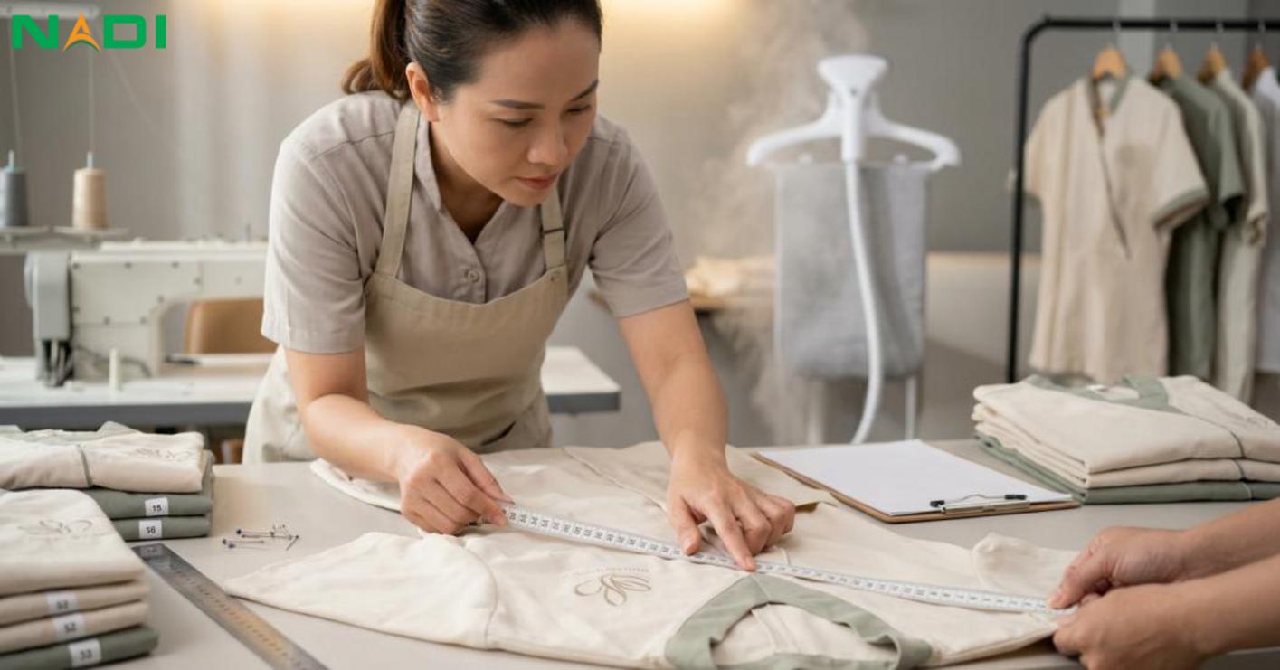 Quy trình đặt may, kiểm tra chất lượng và quản lý đồng phục tại khách sạn