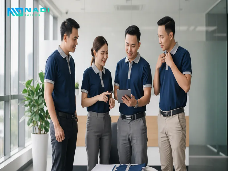 Áo thun đồng phục có cổ là giải pháp dung hòa giữa sự chỉn chu và tính thoải mái