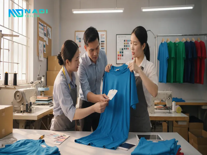 Xưởng may cần đáp ứng 3 tiêu chí: làm mẫu nhanh, tư vấn chất liệu rõ ràng và giữ đúng màu sắc theo concept