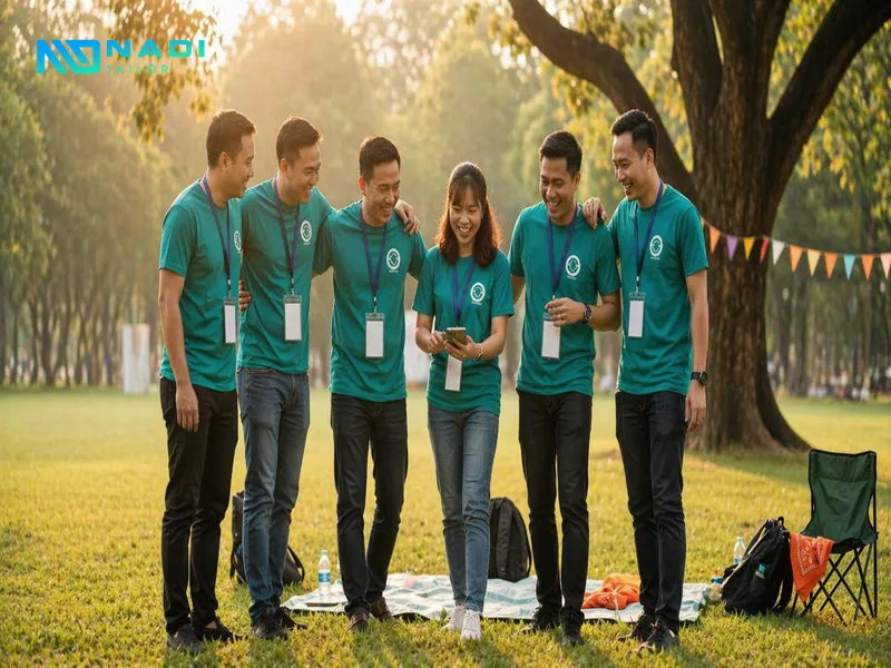 Áo thun đồng phục team building là cách doanh nghiệp tạo ra sự đồng bộ