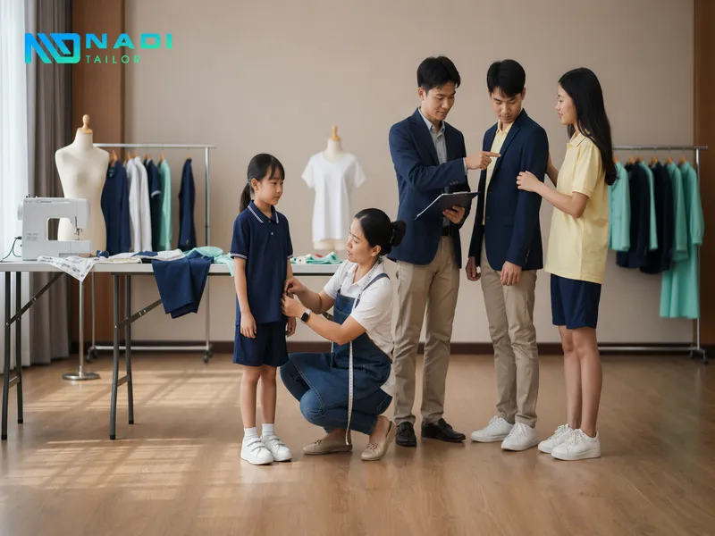 Quy trình may đồng phục cần thiết kế chuẩn, kiểm soát chất lượng và bảo hành dài hạn.