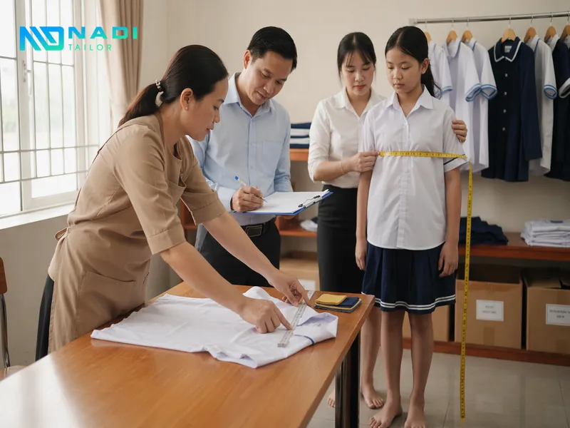 Đồng phục cần chất liệu bền, thiết kế chuẩn nhận diện và quy trình sản xuất chặt chẽ.