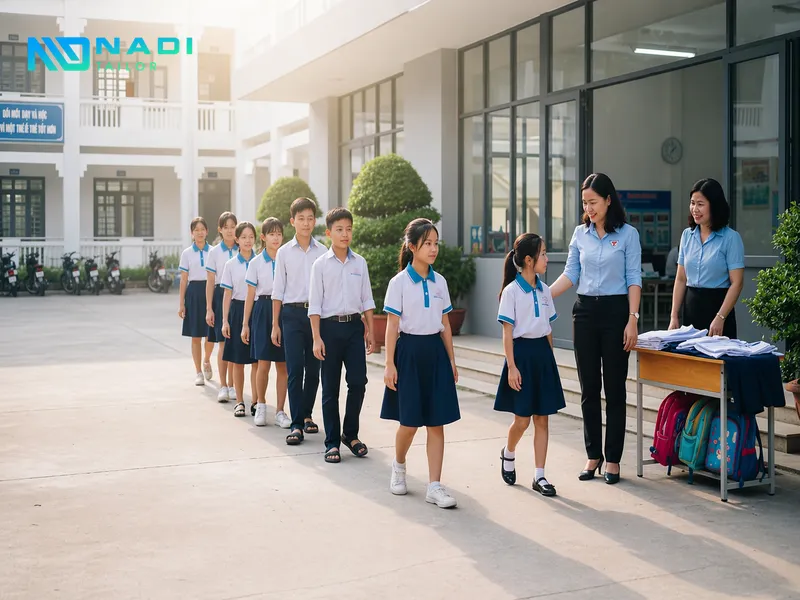 Đồng phục trường học là bộ nhận diện bản sắc giáo dục mà còn là giải pháp vận hành chuyên nghiệp