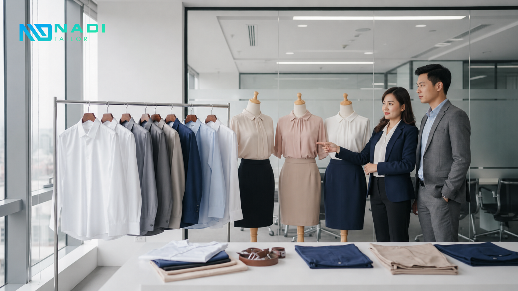 Bộ sưu tập đồng phục công sở theo nhóm mẫu giúp doanh nghiệp kiểm soát hình ảnh, ngân sách và đồng nhất các bộ phận.