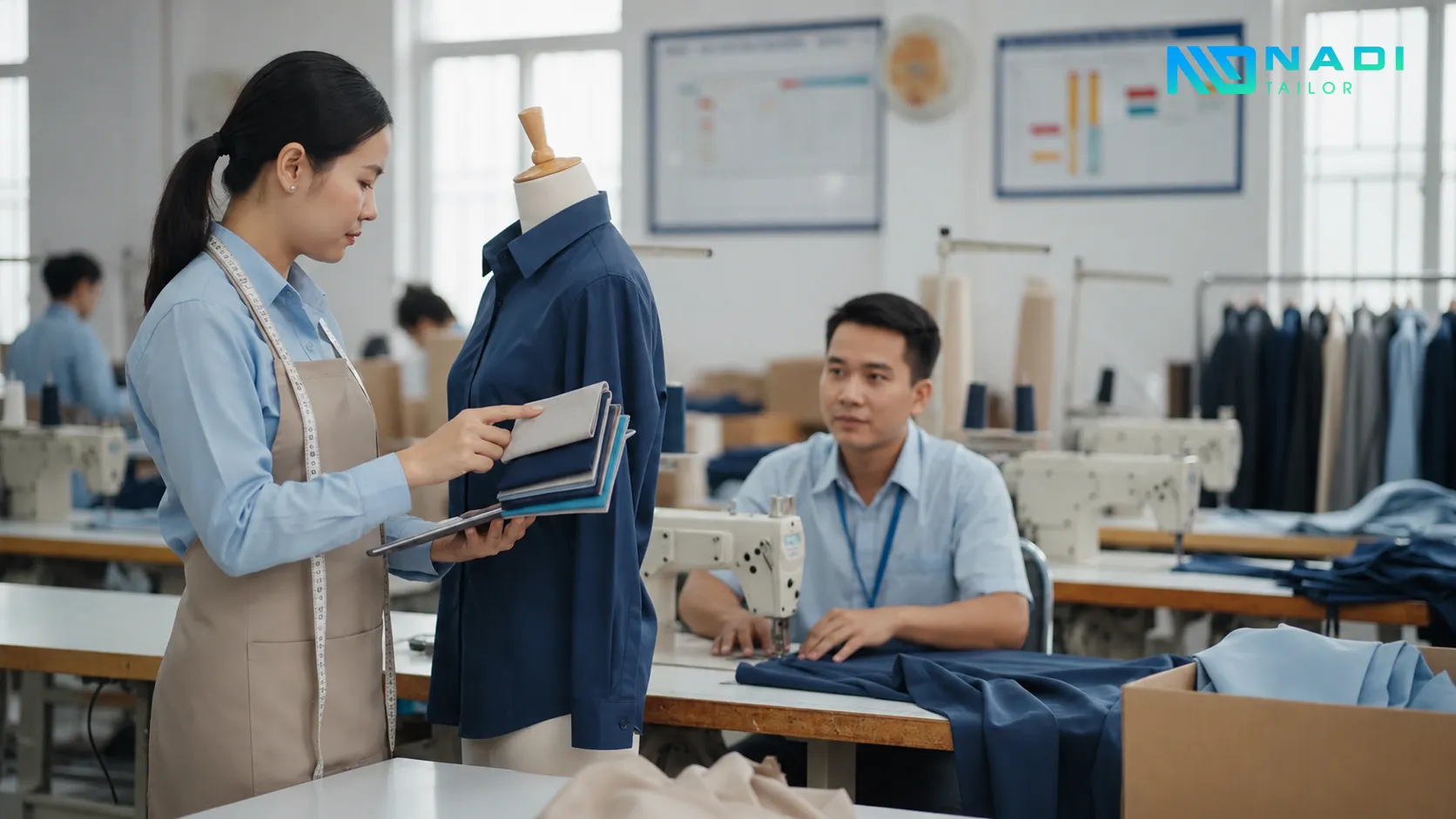 Quy trình đặt may rõ ràng giúp kiểm soát chất lượng, ngân sách và tiến độ hiệu quả.