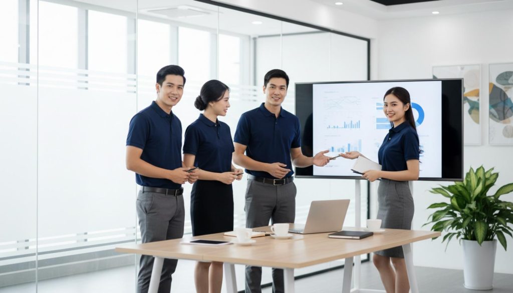 Áo Đồng Phục Công Ty TpHCM: Chọn May Chuẩn Cho Doanh Nghiệp 4 Áo Đồng Phục Công Ty Tphcm: Chọn May Chuẩn Cho Doanh Nghiệp