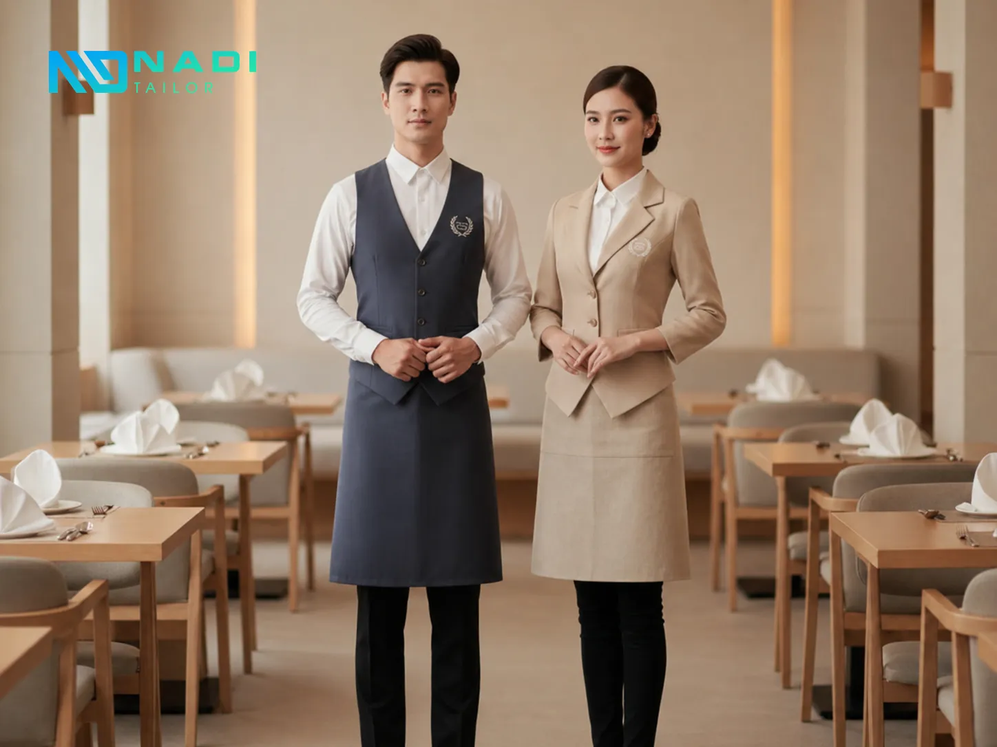 Đồng phục là phần mở rộng trải nghiệm, thể hiện tinh thần và phong cách riêng biệt của mỗi nhà hàng.