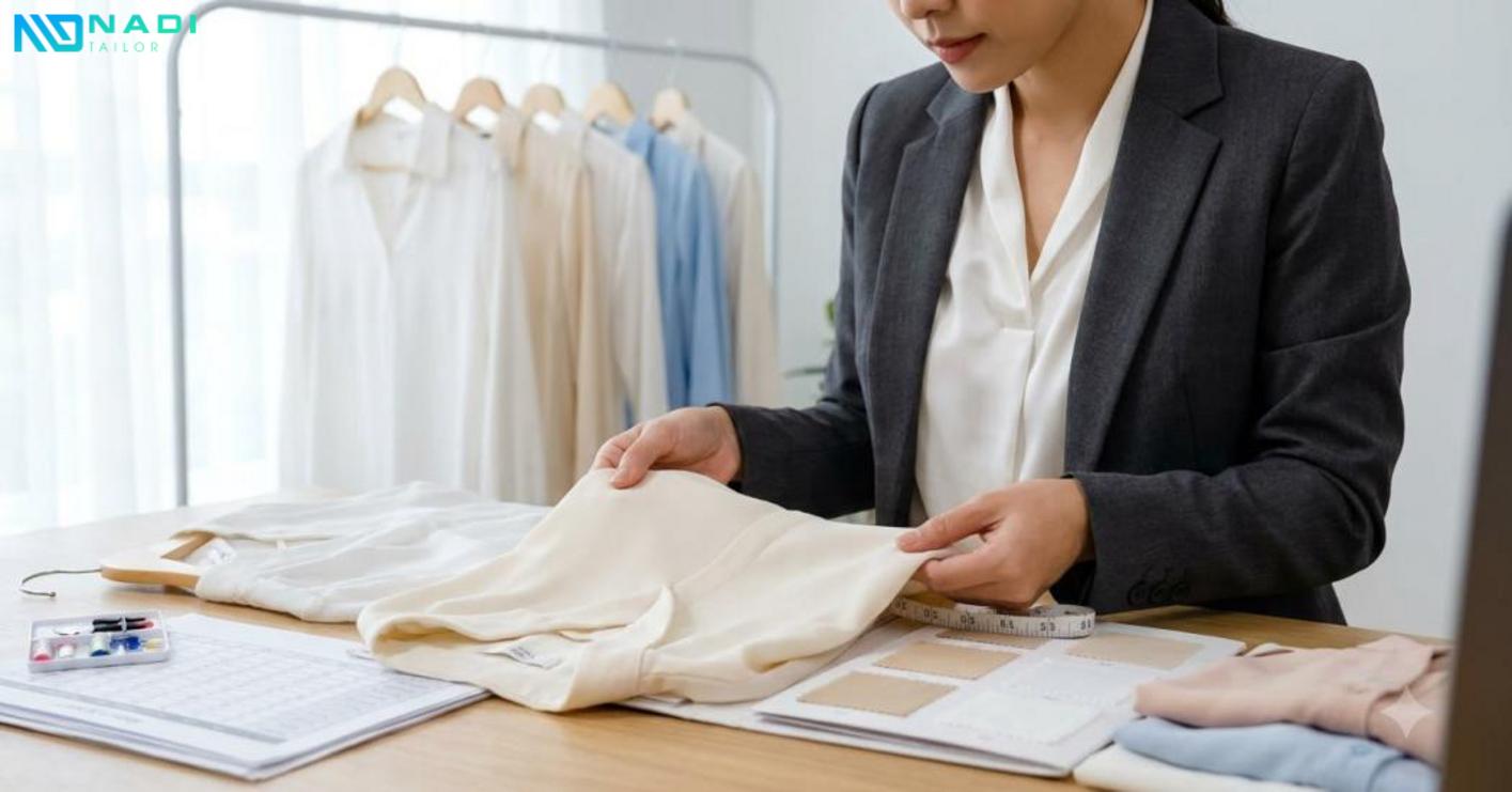 Chất liệu, phom dáng và màu sắc quyết định tính ứng dụng, sự chỉn chu và độ thoải mái của áo blouse.