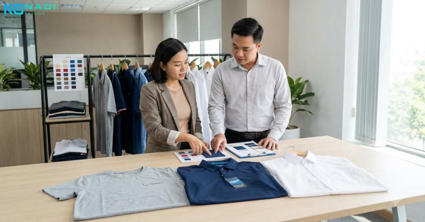 Chọn kiểu áo đồng phục công ty theo ngành nghề và tính chất công việc Chọn kiểu áo đồng phục công ty theo ngành nghề và tính chất công việc