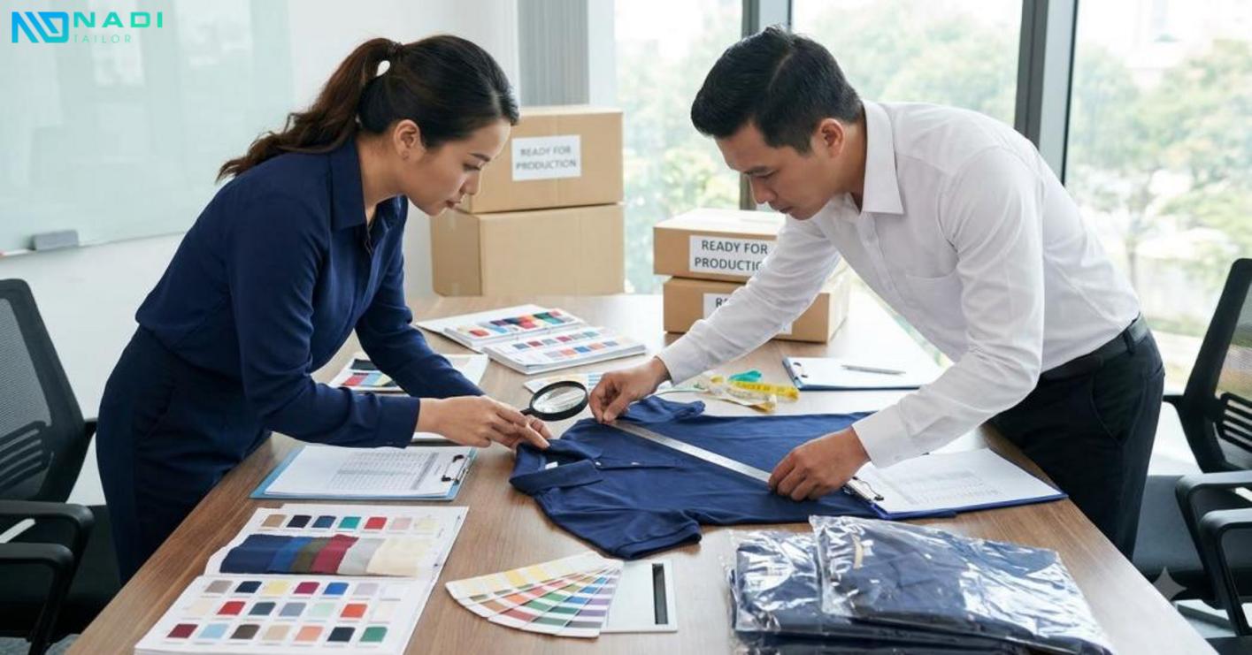 Đặt đồng phục đúng quy trình từng bước giúp kiểm soát chất lượng, tiến độ và hạn chế tối đa sai sót.