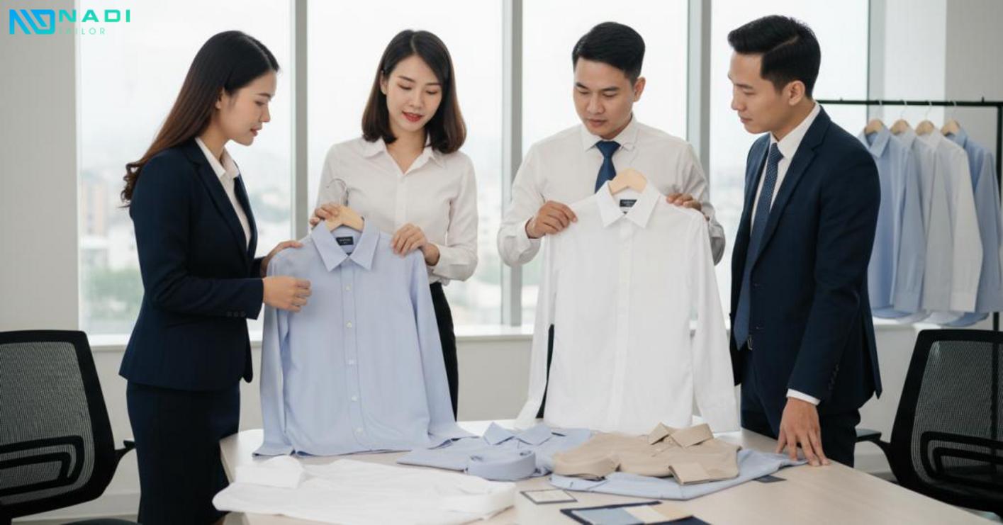 Các tiêu chí chọn áo sơ mi đẹp cho đội ngũ