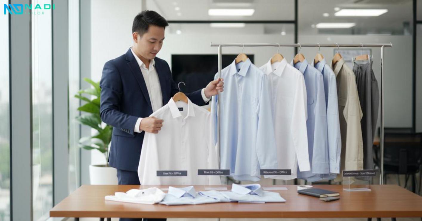 Các kiểu áo sơ mi nam phù hợp làm đồng phục công ty
