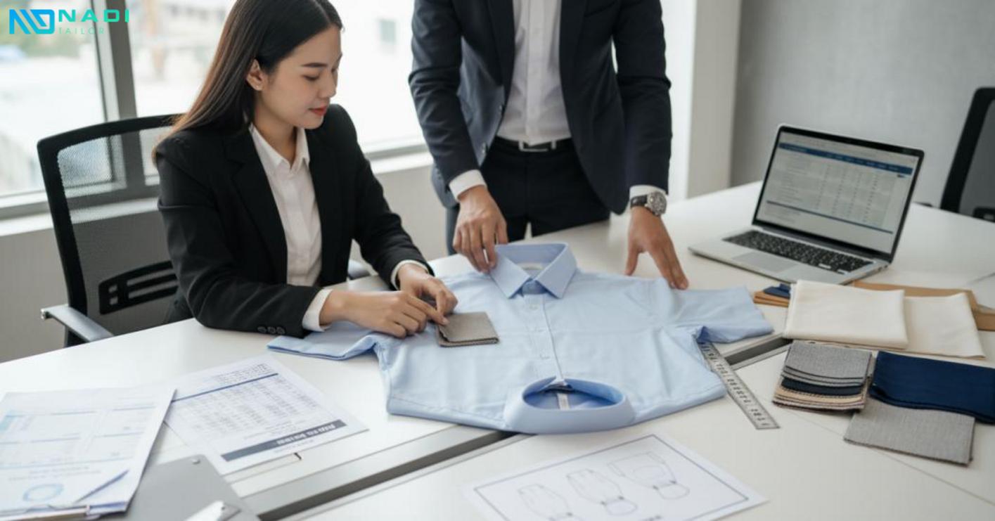 Quy trình đặt may áo sơ mi nam tay ngắn và những lỗi dễ làm đội chi phí