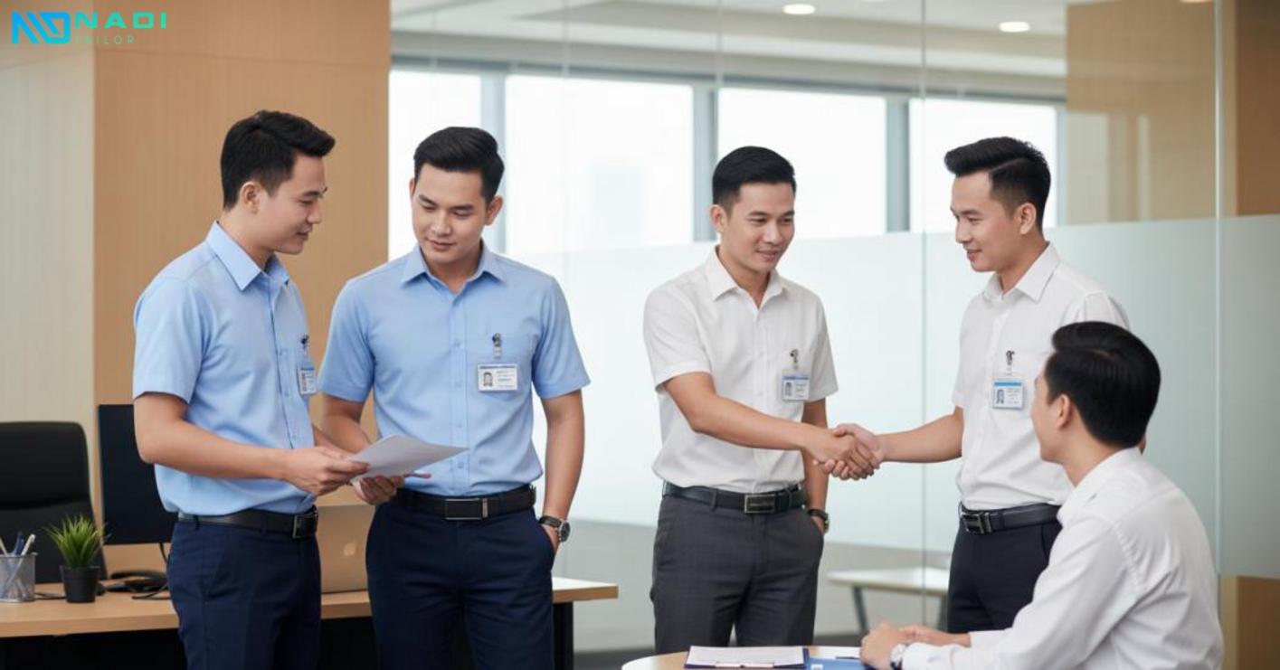 Cách ứng dụng áo sơ mi nam tay ngắn trong từng nhóm nhân sự