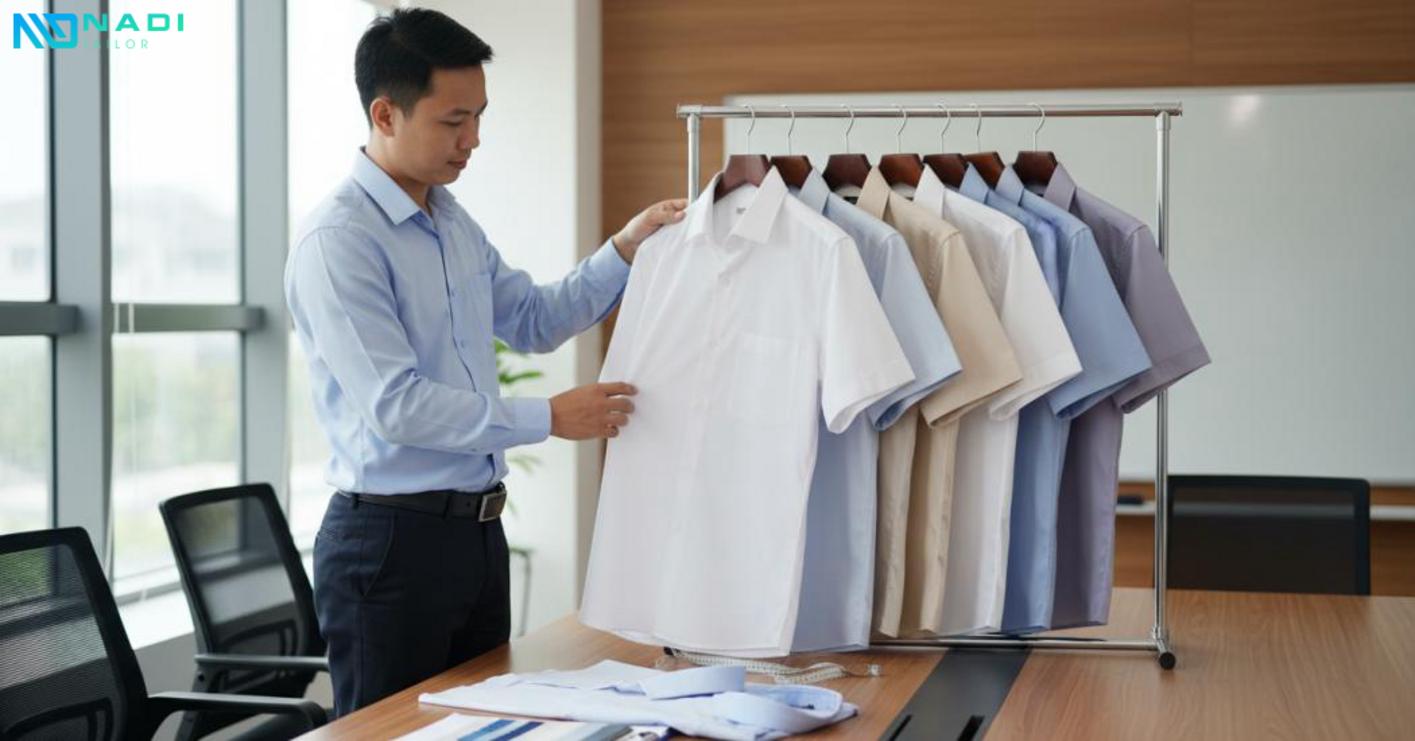 Tiêu chí chọn áo sơ mi nam tay ngắn cho đồng phục doanh nghiệp