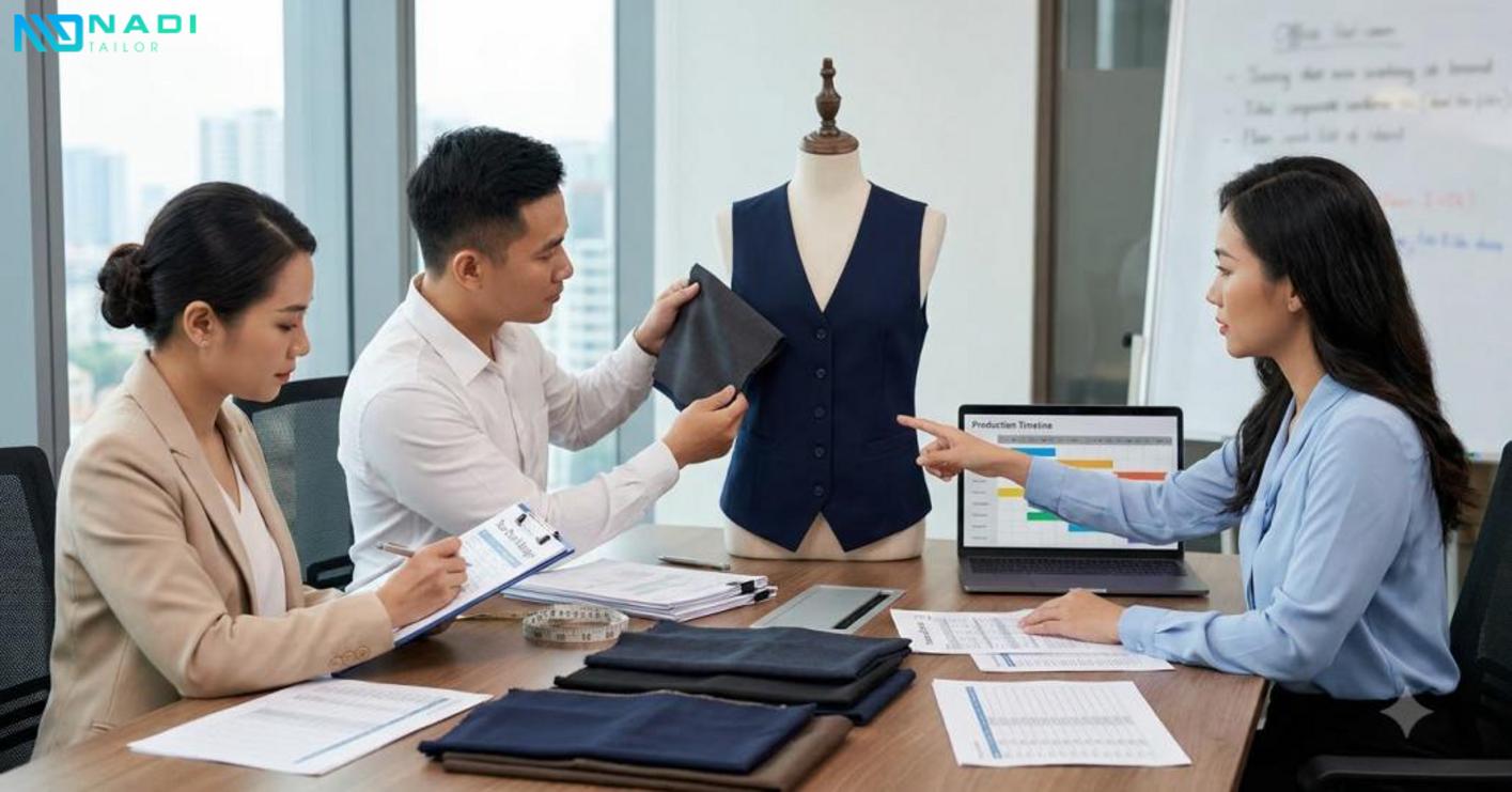 Cách đặt may áo vest công sở để đúng ngân sách và tiến độ