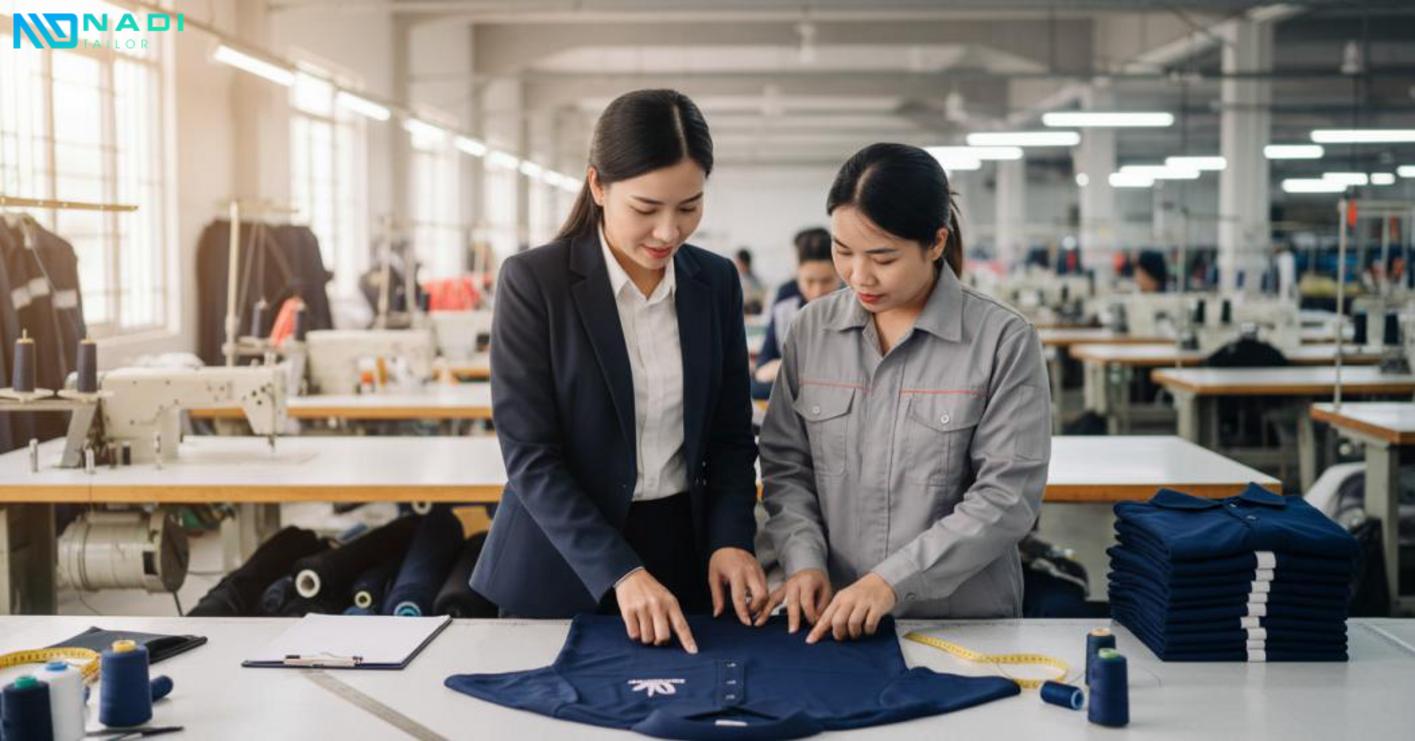 Quy trình đặt áo đồng phục từ lúc gửi yêu cầu đến khi nhận hàng